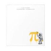 Bloc-note Custom Cool Astronaut Painting Pi Symbol Pi Day  (Devant)