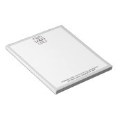 Bloc-note Custom Corporate Business Logo Modern Professional (Incliné)