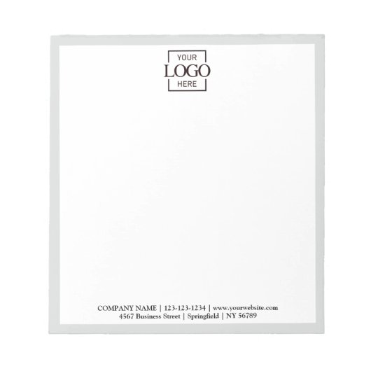 Bloc-note Custom Corporate Business Logo Modern Professional (Devant)