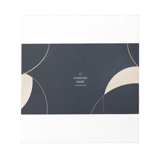 Bloc-note Custom Corporate Desk Mat | Company Logo (Devant)