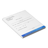 Bloc-note Custom Dental Appointment Excuse Blue (Incliné)