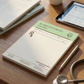 Bloc-note Custom Doctor Prescription Notepad Editable RX Pad