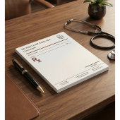 Bloc-note Custom Doctor Prescription Notepad Editable RX Pad