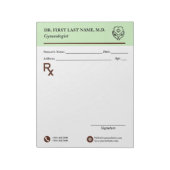 Bloc-note Custom Doctor Prescription Notepad Editable RX Pad (Tourné)