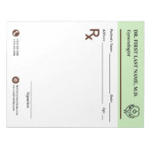 Bloc-note Custom Doctor Prescription Notepad Editable RX Pad (Devant)