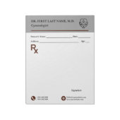 Bloc-note Custom Doctor Prescription Notepad Editable RX Pad (Tourné)