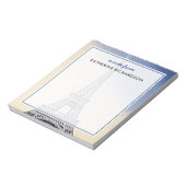 Bloc-note Custom Eiffel Tower Paris France Art (Tourné)