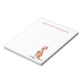 Bloc-note Custom Festive Kangaroo With Santa Hat Christmas (Tourné)