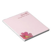 Bloc-note Custom Garden Notes Pastel Pink Watercolor  Flower (Incliné)