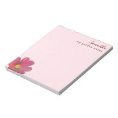 Bloc-note Custom Garden Notes Pastel Pink Watercolor  Flower (Tourné)