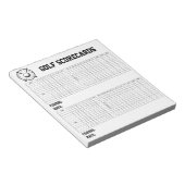 Bloc-note Custom Golf Scorecards (Incliné)