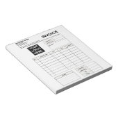 Bloc-note Custom Invoice Order Forms & Business Logo (Incliné)