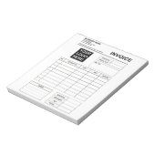 Bloc-note Custom Invoice Order Forms & Business Logo (Tourné)