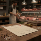 Bloc-note Custom Kraft Butcher Shop Invoice 