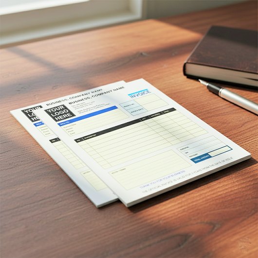 Bloc-note Custom Logo Business Invoice Order Form 