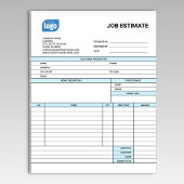 Bloc-note Custom Logo Business Job Estimate Form Notepad