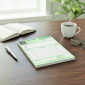 Bloc-note Custom Logo, Sales Invoice Receipt Small Business 