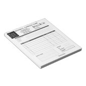 Bloc-note Custom Logo Small Business Invoice Sales Receipt N (Incliné)
