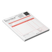 Bloc-note Custom Logo Small Business Invoice Sales Receipt P (Incliné)