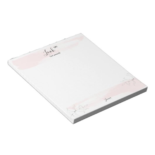 Bloc-note Custom Look pas autour Christian Pink (Incliné)
