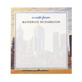 Bloc-note Custom Melbourne Australia Skyline Watercolor Art (Devant)