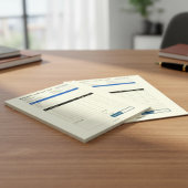 Bloc-note Custom Minimalist Business Invoice Sales Receipt