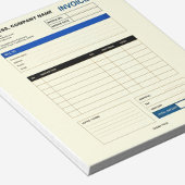 Bloc-note Custom Minimalist Business Invoice Sales Receipt