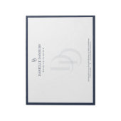 Bloc-note Custom Modern Elegant Navy Wedding Planner  (Tourné)