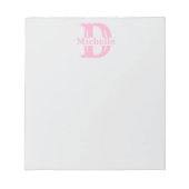 Bloc-note Custom Monogram Notepad - Create Your Own Sticky (Devant)