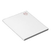 Bloc-note Custom monogram, rose, Scaly Dragon Heart (Incliné)
