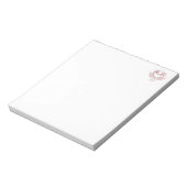 Bloc-note Custom monogram, rose, Scaly Dragon Heart (Tourné)