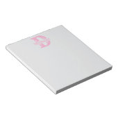 Bloc-note Custom Monogrammed Notepad - Create You Own Sticky (Incliné)