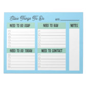 Bloc-note Custom Name Coworker Gift Check List (Devant)