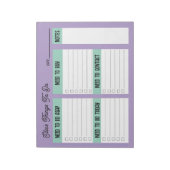 Bloc-note Custom Name Coworker Gift Check List (Tourné)