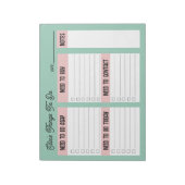 Bloc-note Custom Name Coworker Gift Check List (Tourné)