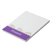 Bloc-note Custom name stars purple kids (Tourné)