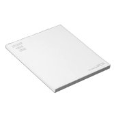 Bloc-note Custom Personalized Watermark Logo (Incliné)