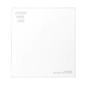 Bloc-note Custom Personalized Watermark Logo (Devant)