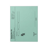 Bloc-note Custom Prescription Notepad – Editable Doctor RX  (Tourné)