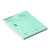 Bloc-note Custom Prescription Notepad – Editable Doctor RX (Incliné)