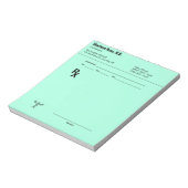 Bloc-note Custom Prescription Notepad – Editable Doctor RX (Tourné)