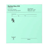 Bloc-note Custom Prescription Notepad – Editable Doctor RX (Devant)