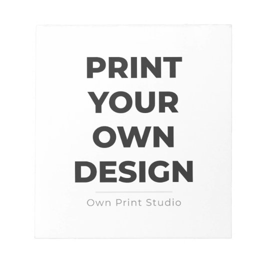 Bloc-note Custom Print Your Own | Printing My Own To Order (Devant)