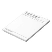 Bloc-note Custom Therapeutic Prescription Note Pad for Docto (Tourné)