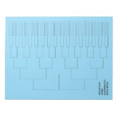 Bloc-note Custom tournament draw template for 64 players (Devant)