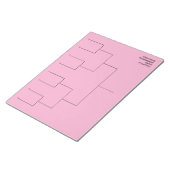 Bloc-note Custom tournament draw template for 8 players (Incliné)