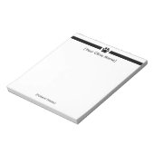 Bloc-note Custom Veterinary Office Notepad - Clinic Logo (Tourné)