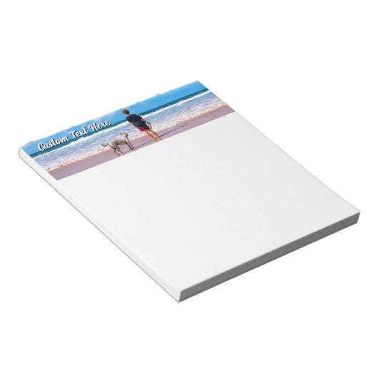 Bloc-note Custom Your Pet Photo Notepad Personalized Text (Incliné)