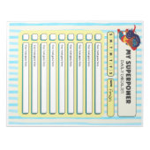 Bloc-note Customisable ADHD KIds Daily Checklist Notepad (Devant)