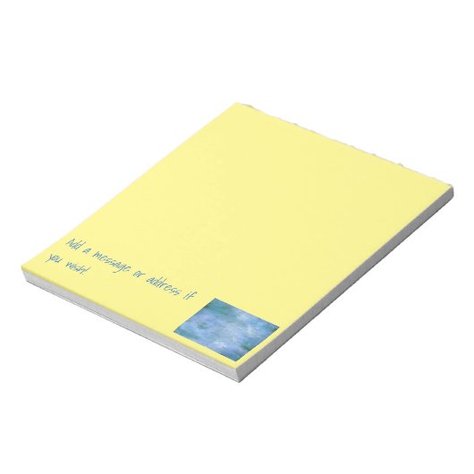 Bloc-note Customisez votre (Tourné)